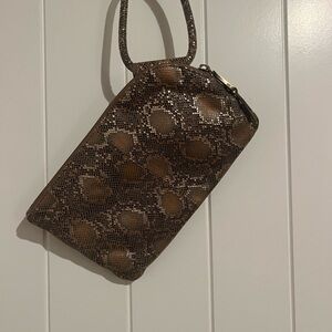 Snakeskin Hobo Clutch Wallet